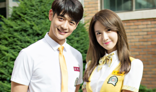 Girls' Generation YOONA and SHINee MINHO at a drama shoot