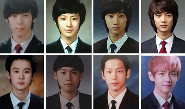 male idol yearbook photo