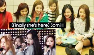 TWICE Reactions Watching Produce 101 Trainees Be BackTalking SoMi