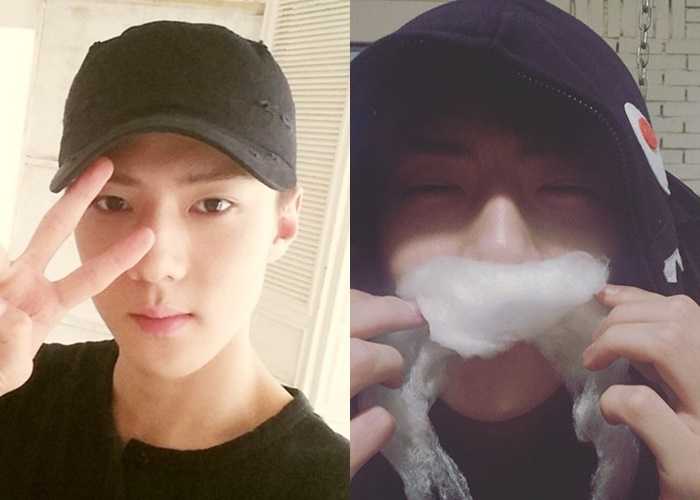 sehun exo ugly selfie idol stars